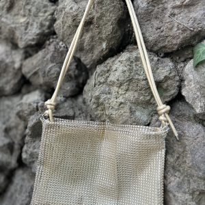 Cartera asas alargables Dorado