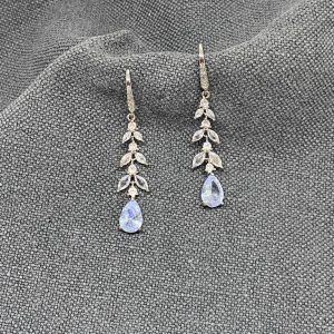 Aros Lágrima Cristal