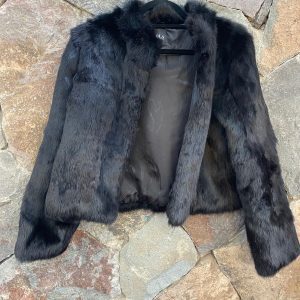 Chaqueta de Piel Negra
